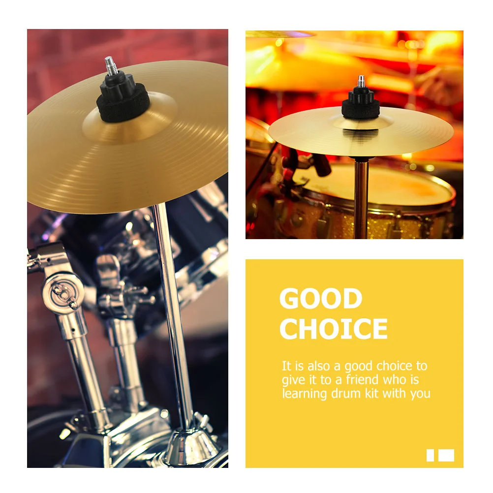 2 Pcs Cymbals Jazz Drum Professional Easy Installation Ride Practical Creative Brass Replacement Do Not Fade