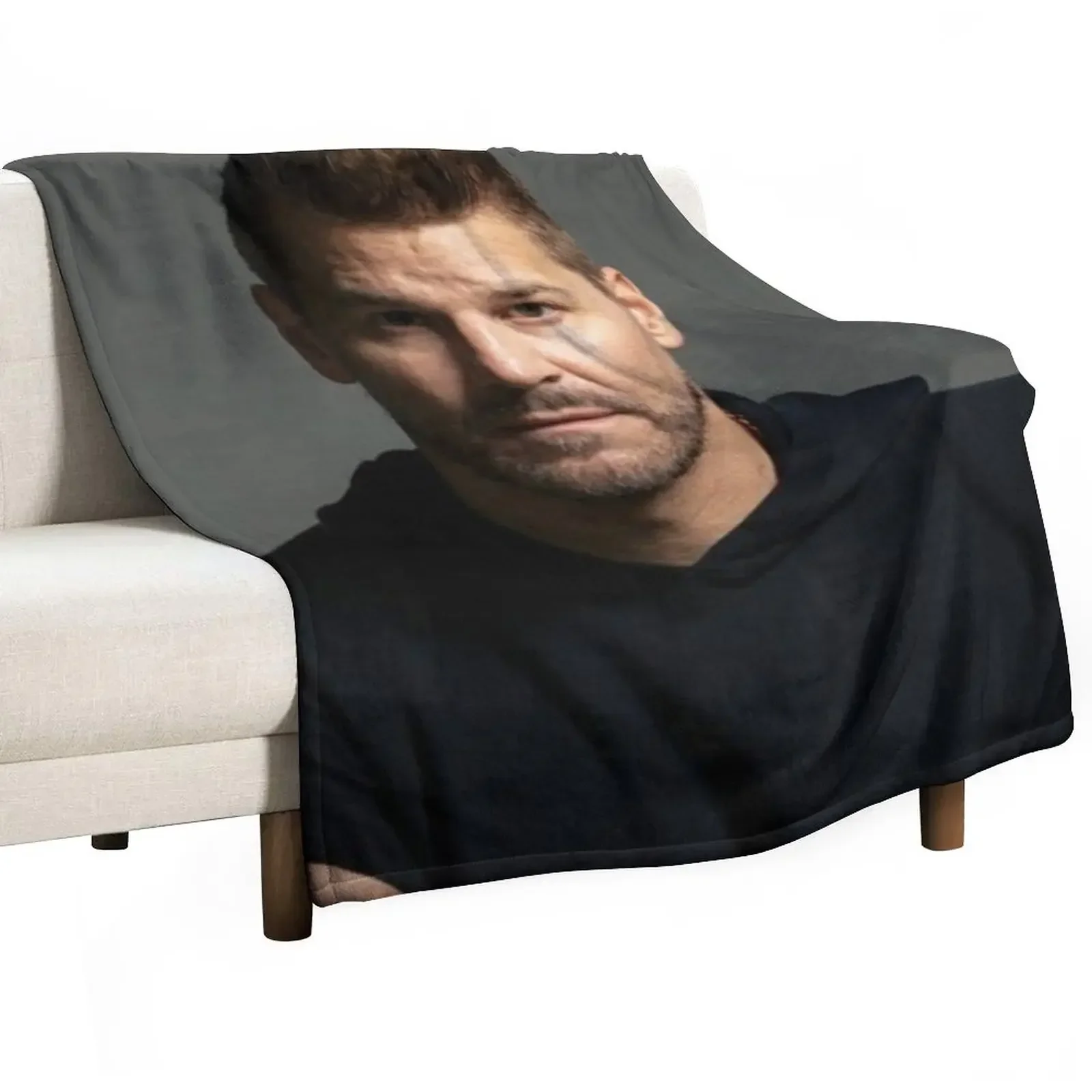 

david boreanaz Throw Blanket Sofa Loose for babies Blankets