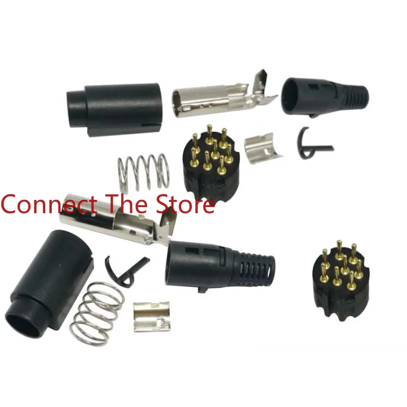 2PCS Supply MINI DIN 8PIN Assembly Eight-piece LOCK  Self-locking  Connector Small 8P