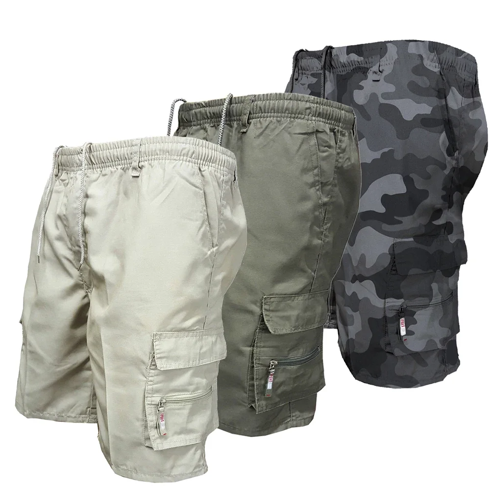 Men's Cargo Shorts Big Pocket Short trousers summer Male Camouflage Shorts Fashion Casual Sport Slacks Cargo jogging Short Pants