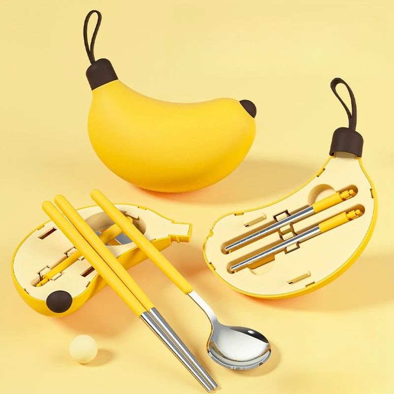 

Портативные столовые приборы из нержавеющей стали 304, набор палочек для еды из 2 столовых приборов для путешествий на открытом воздухе