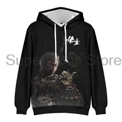 Black Myth Wukong Hoodie 2024 Hot Game Merch Long Sleeve Streetwear Women Men Hooded Sweatshirt 3D Clothes