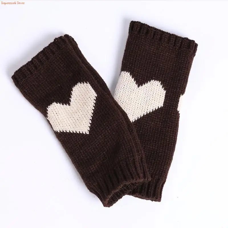 Q5WE Women Half Finger Gloves Knitted Long Sleeves Wrist Arm Sleeves Summer for Sun UV for Protection Soft Knitted Arm Covers