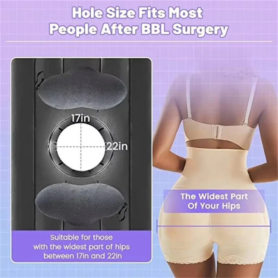 Hip Recovery After Butt Surgery Air Bed Camping Travel Pregnant Woman Inflation Mattress Sofa Inflatable BBL Mattress