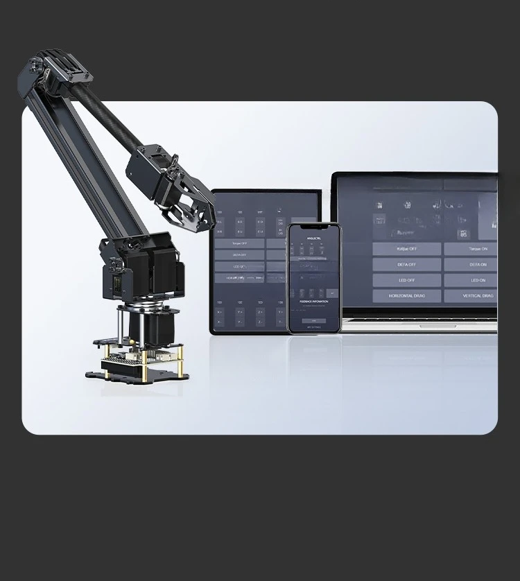 Kit Lengan Robot Papan Pengembangan ESP32 Servo Bus Torsi Tinggi DOF untuk Pendidikan Pemrograman