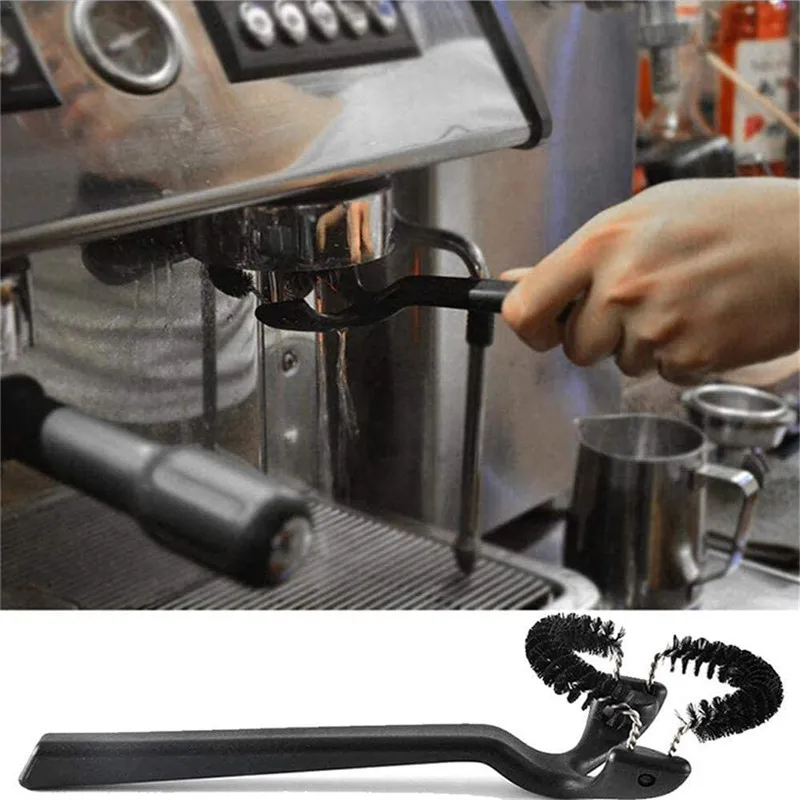 

51/58mm Espresso Coffee Machine Cleaning Brush Replaceable Head Coffee Maker Cafe Grinder Cleaner Brewing Head Cleaning Tools