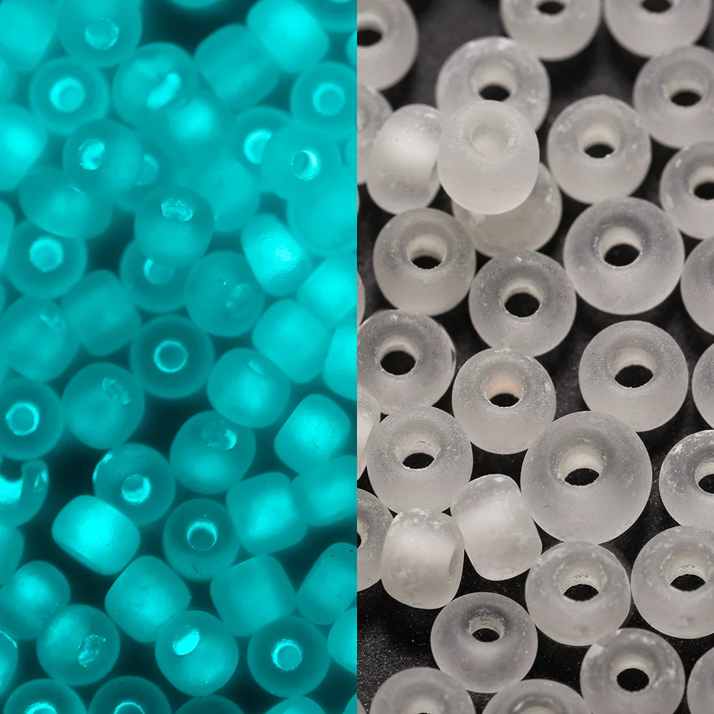 600 Stück 3 mm leuchtende Glasperlen, die im Dunkeln leuchten, lose Abstandsperlen für DIY-Schmuckherstellung, Halsketten, Armbänder, Zubehör – Detail 2