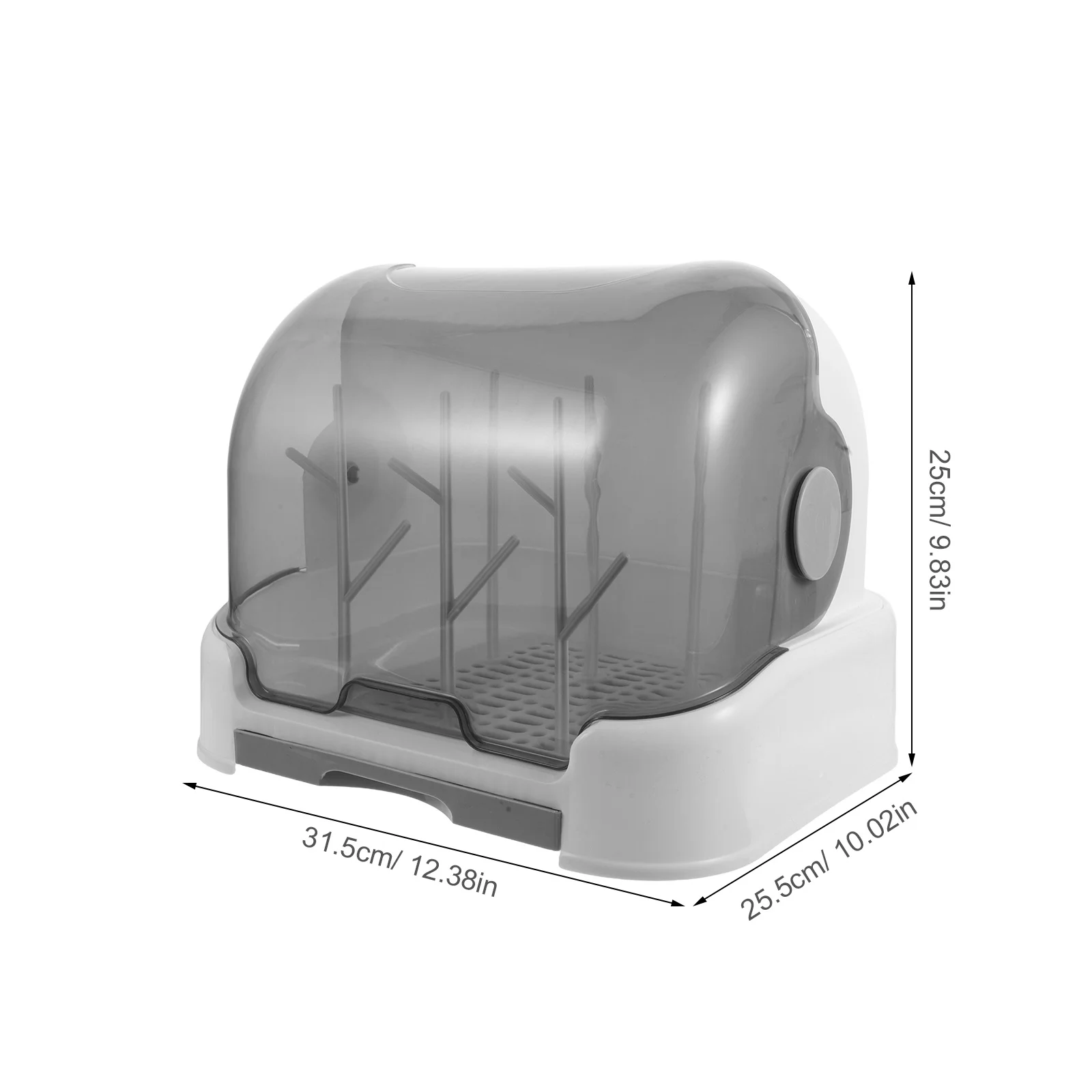 1Set Dustproof Baby Bottle Dry Rack Compact Space-Saving Organizer Function for Baby Bottles Cups Accessories