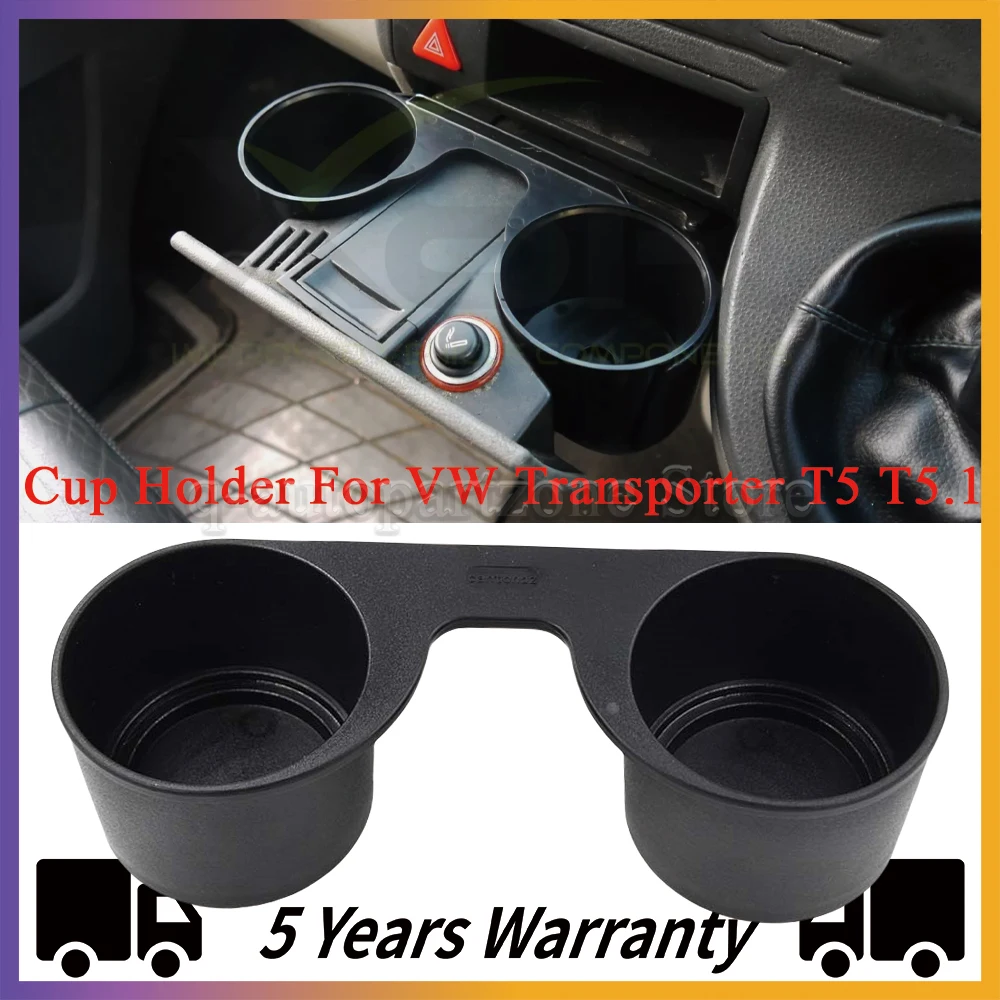 

Car Center Console Water Cup Insert Phone Holder Accessories For VW Transporter T5 T5.1 2003-2015 Cup Holder Replacement