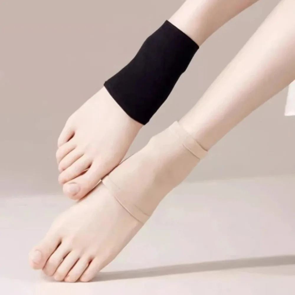 1 paio Rimuovi la pelle morta Copertura protettiva del tallone in silicone Anti Cracking Calzini idratanti in silicone riutilizzabili Sollievo dal dolore