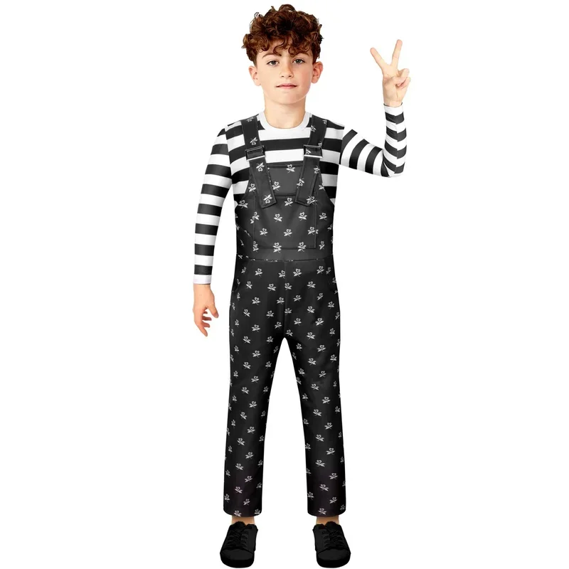 2022 new Halloween menswear for kids friight Wednesday the s6family cosplay boys bodysuit girls Carnival party dress clothing