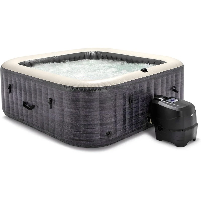 Deluxe Spa Set: Includes Energy Efficient Spa Cover and Wireless Control Panel Spa Control App  Built in  Inflation System