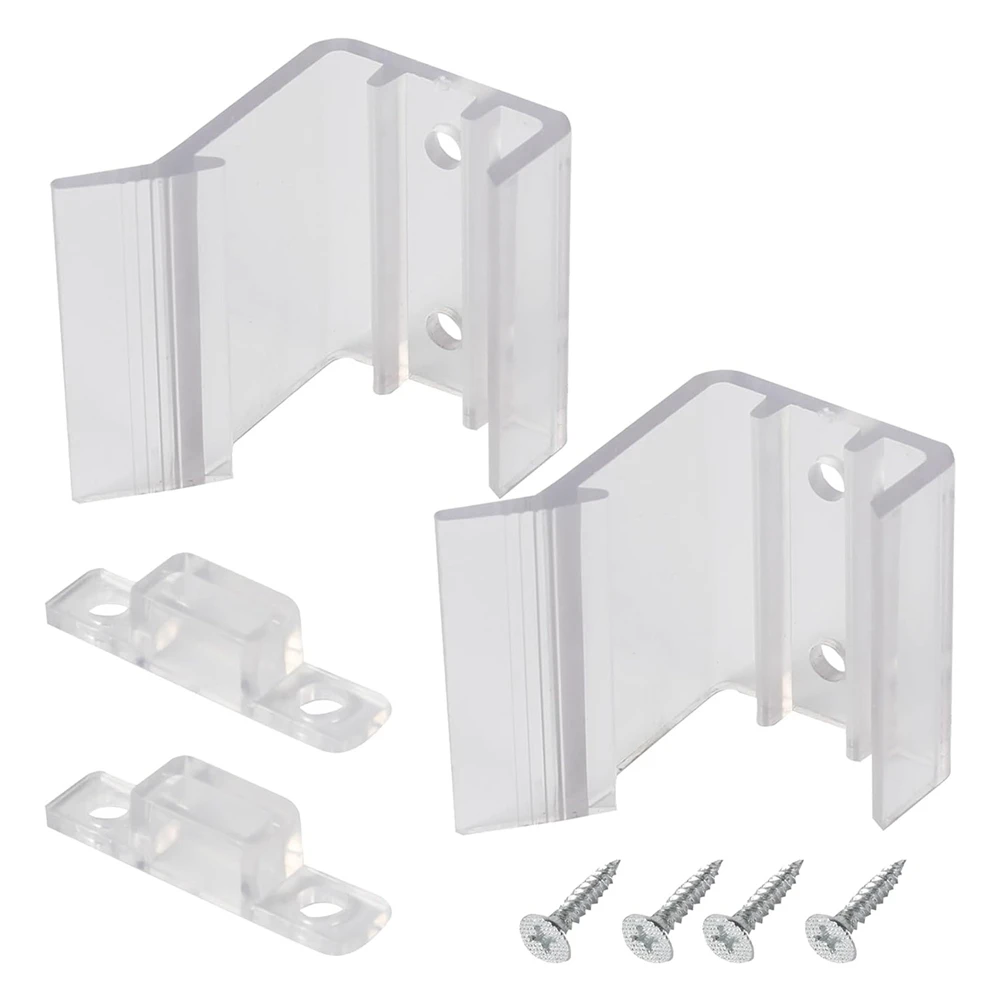 RV Sliding Mirrored Door Latch H527 Universal Mirror Closet Door Latch Sliding Mirror Door Latch Replacement 4 Pack