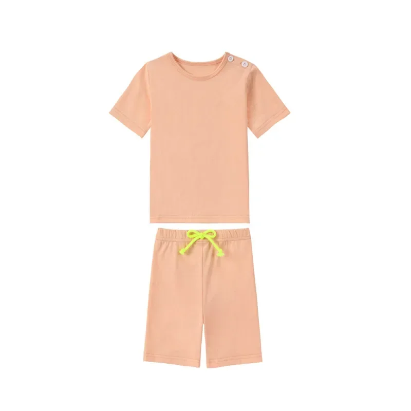Spring Orange Cotton Solid – Orange Baby Set