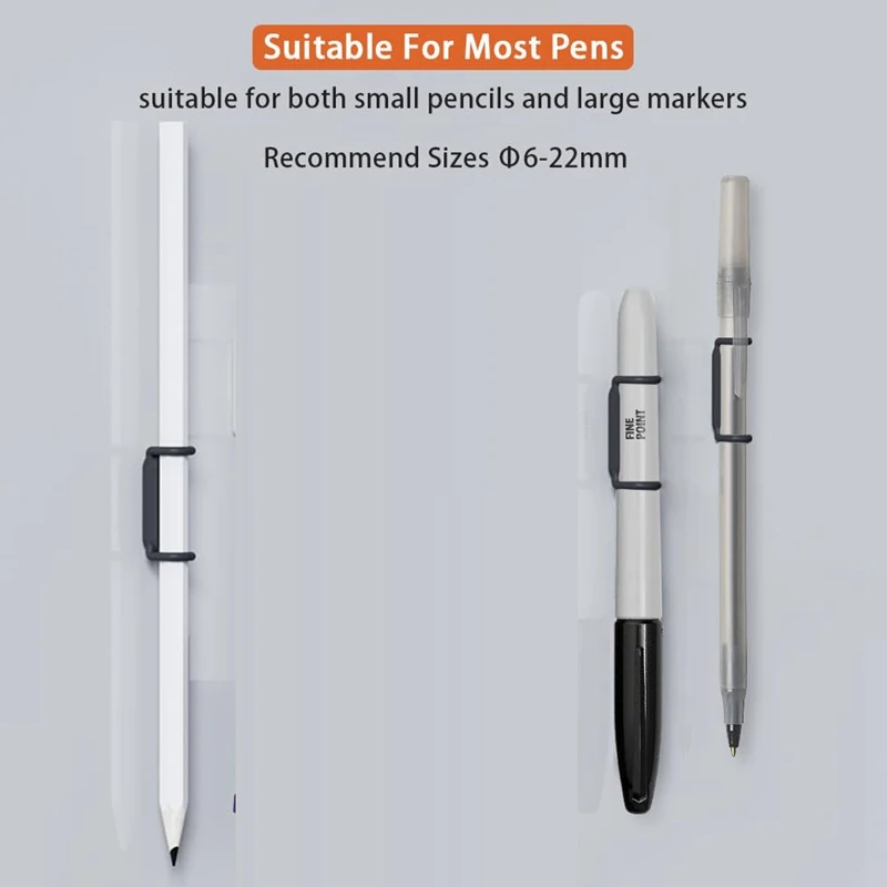 12 шт., силиконовые магнитные держатели для карандашей