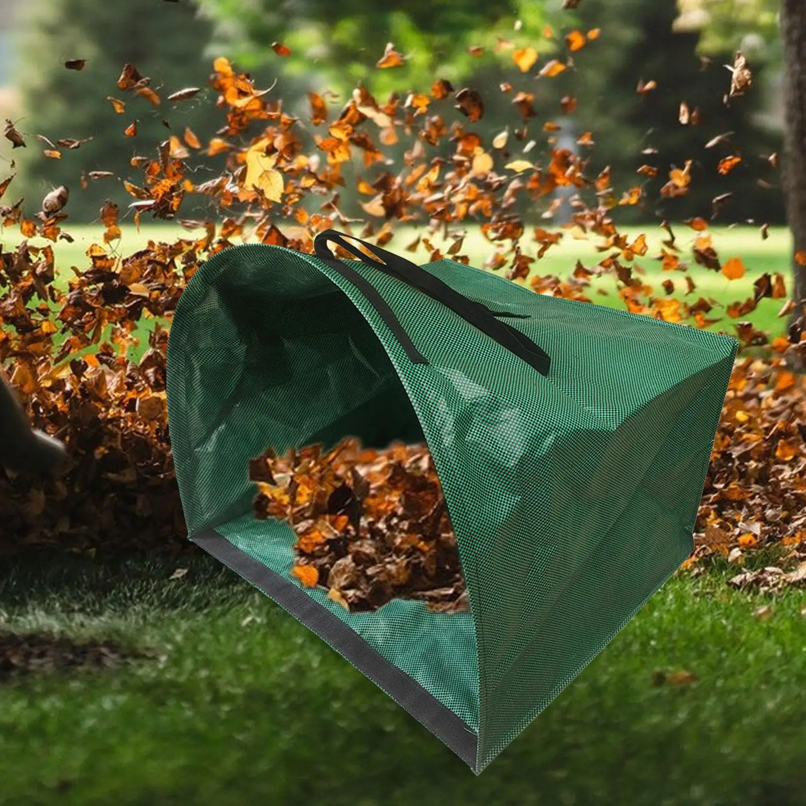 

Leaf Bag Container with Handles Dustpan Type Garden Bag Lawn Bag for Waste Collection Planting Laundry Camping Collecting Leaves