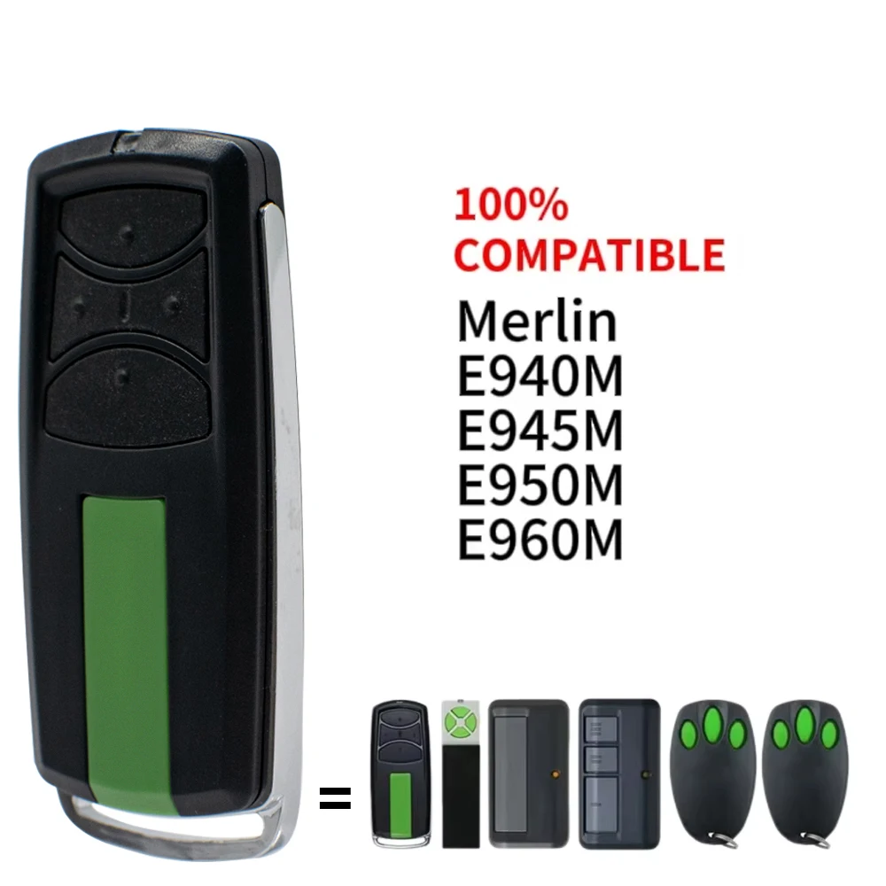 For MERLIN E940M E960M E950M E945M E943M MR850EVO MR855MYQ MR550EVO Hand Transmitter Security + 2.0 Gate Garage Door Opener
