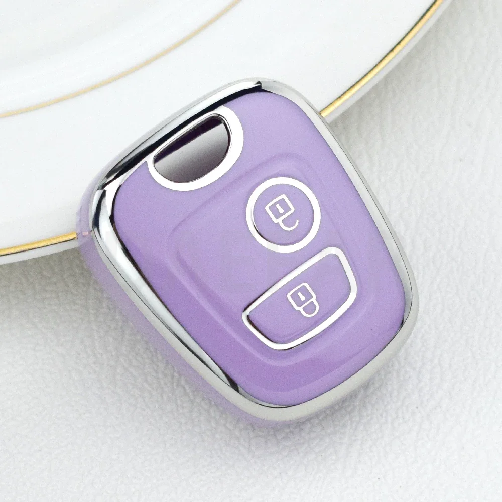プジョー 106 107 206 207 307 406 407 シトロン C1 C2 C3 C4 XSARA ピカソトヨタアイゴ TPU 車のキーケースカバーシェル Fob