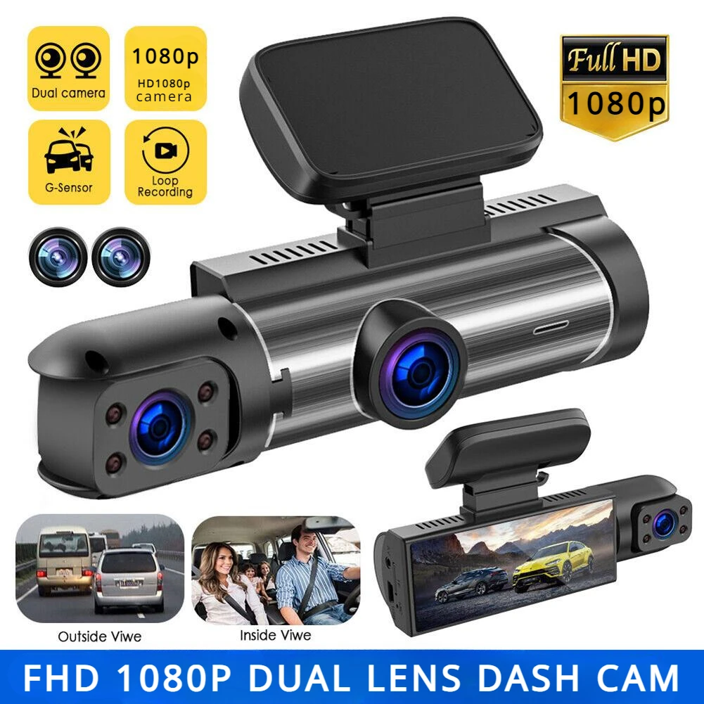 Motion Detection Dash Cam Wifi 170 Degree Wide Angle Dual G-Sensor Dashcam Car Video Recorder Lens Cam Night Vision Loop Record