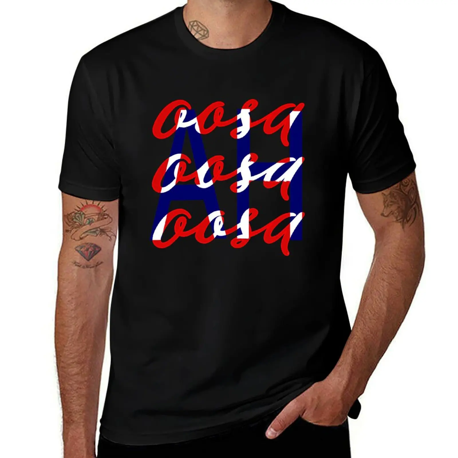 

oosa T-Shirt oversized t shirt boys whites anime t shirts Clothing heavy weight t shirts for men