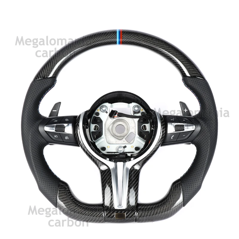 

Fit for BMW M2 M3 M4 M5 M6 X5M X6M F30 F31 F32 F10 F20 F22 F15 F16 X1 X3 X4 X5 X6 3 series 5 series Carbon Fiber Steering Wheel