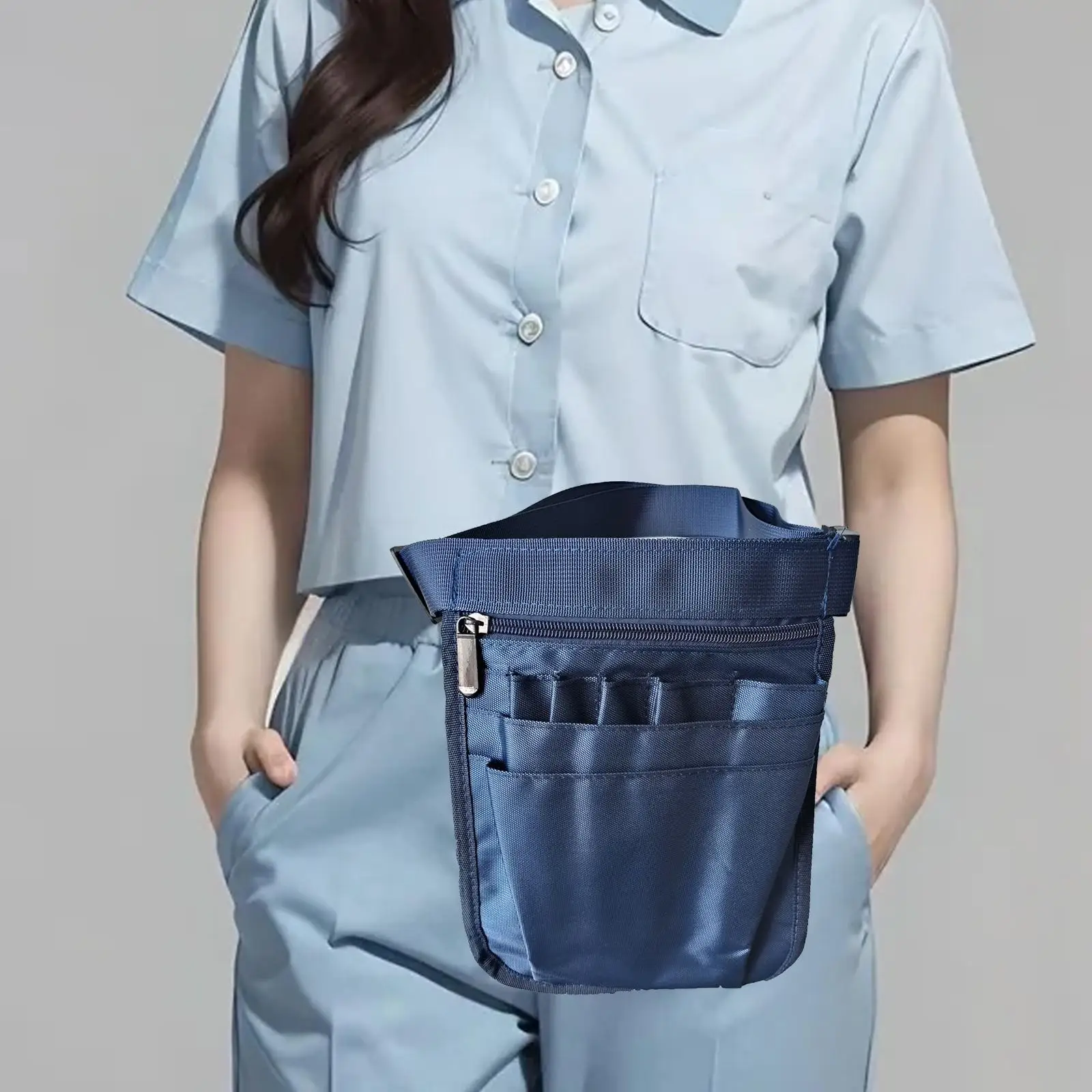 Sac de taille d'infirmière avec sangle réglable, ceinture d'évaluation de poudre d'infirmière, sac de taille utilitaire pour fournitures d'urgence, ciseaux pour femmes