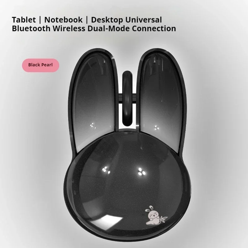 Mofii M6 Silent Mouse, kabellos, Bluetooth, 2,4 G, Dual-Modus, Cartoon-Kaninchen-Design, Büro, Computer, Gaming, Mini-Maus für Laptops