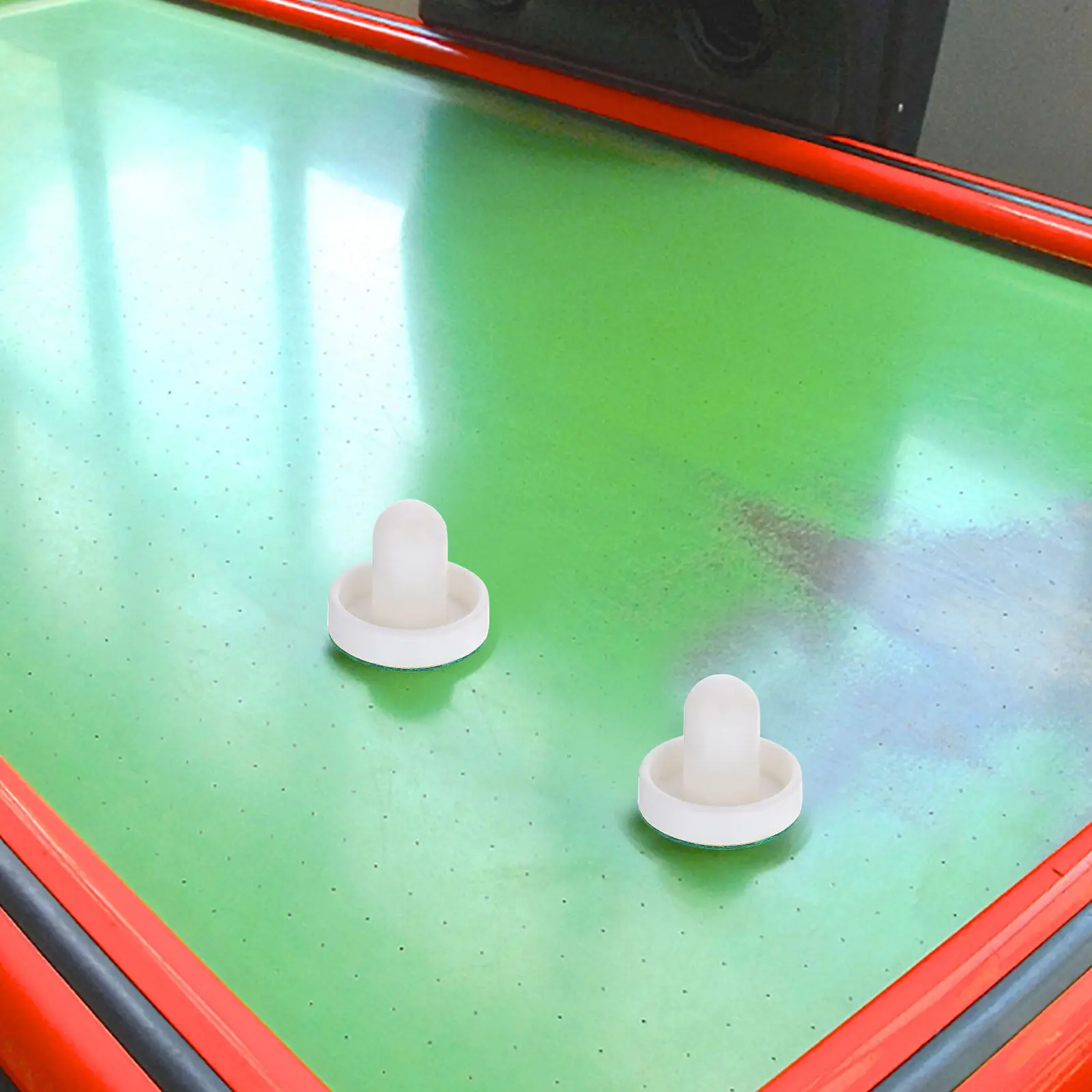 

2Sets Air Hockey Paddles and Pucks Plastic Hockey Accessories Perfect Replacement for Multi Function Gaming Table Home