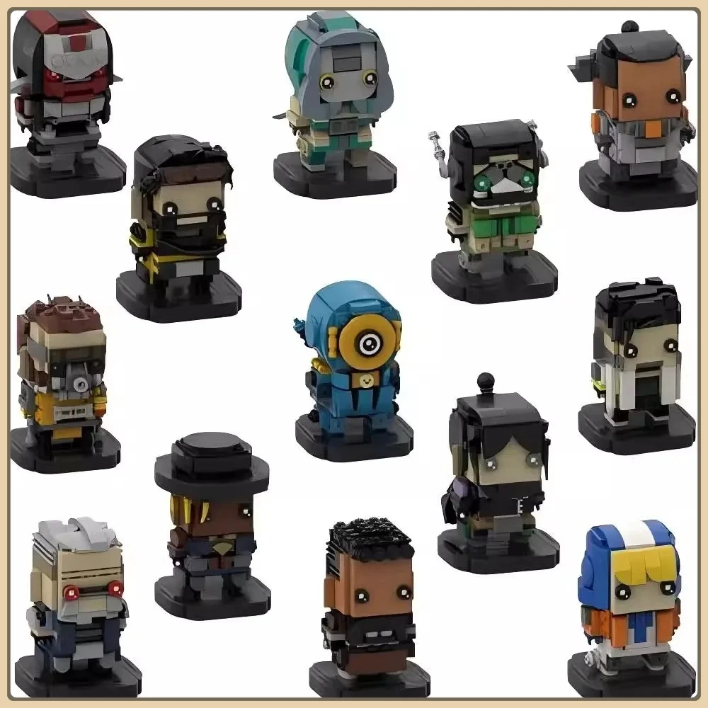

Apex MOC Game Legends Ролевые фигурки Brickheadz Наборы Octane Loba Valikili Gibraltar Строительные блоки Детские игрушки Рождественские подарки