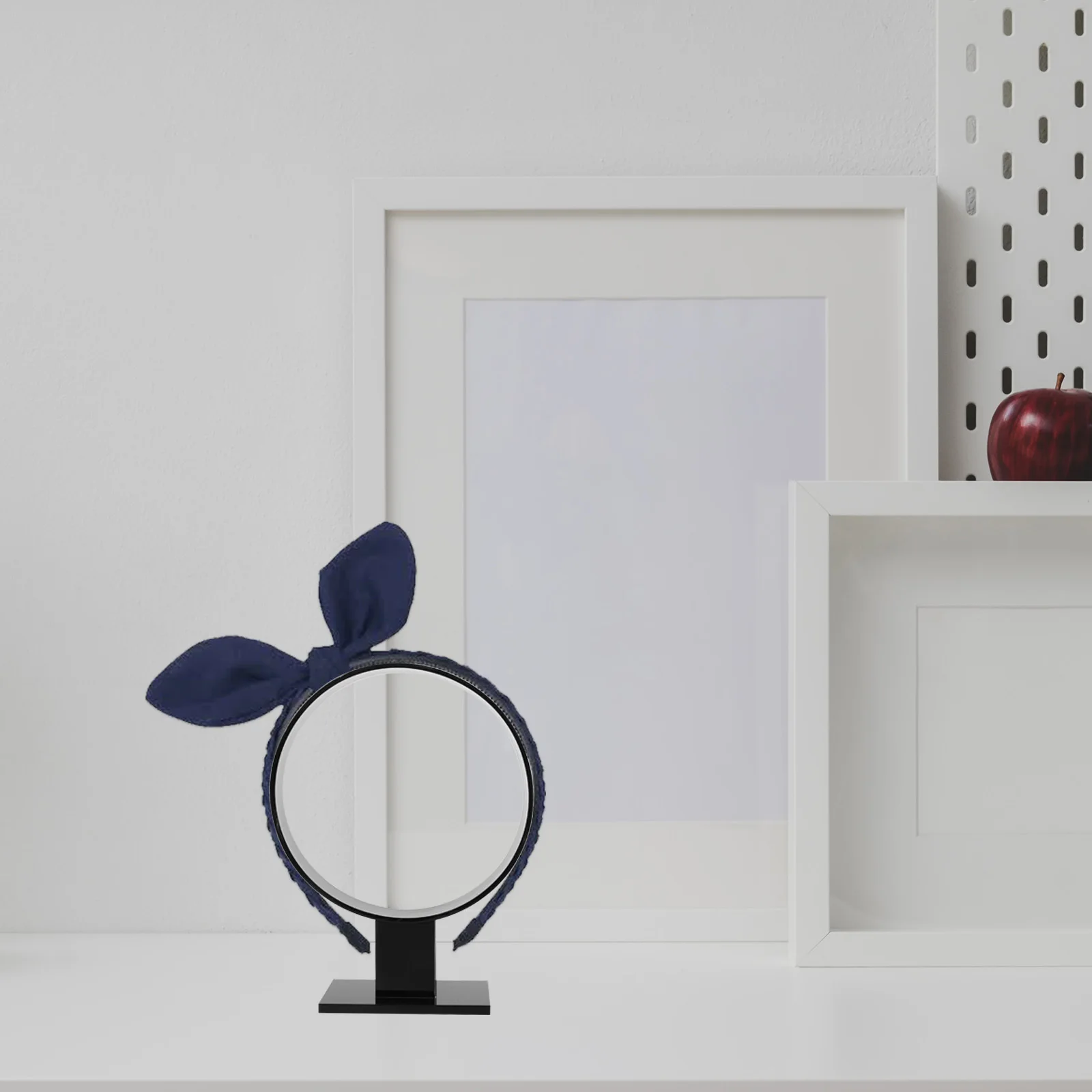 حامل ربطة شعر من الأكريليك الفاخر، حامل منظم لغطاء الرأس للنساء، عرض المجوهرات، حل تخزين منزلي