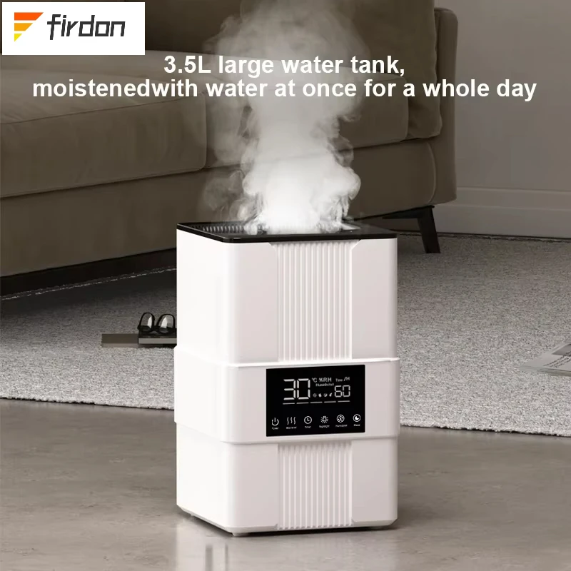 

Optional Wifi Functions Simulated Flame Effect Touch And Remote Control Aroma Diffuser 3.5L Capacity Air Humidifier