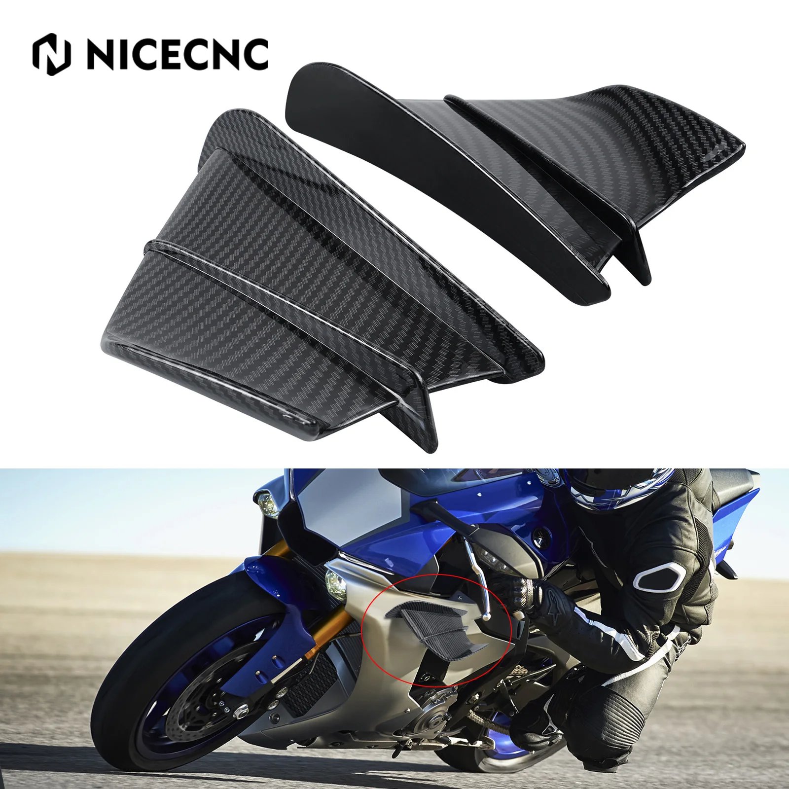 Motorcycle Winglet Spoiler Fairing Wing Kit For Honda CBR600RR CBR1000RR CBR 600 F2 F3 F4 CBR 600 RR 1000 RR 900 929RR 650R