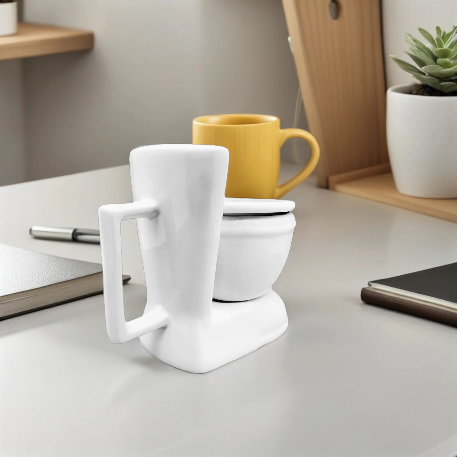 

Ceramic Toilet Mug 201-300ml Novelty Toilet Bowl Coffee Cup Tea Mug Funny Gift for Office Home and Special Occasions