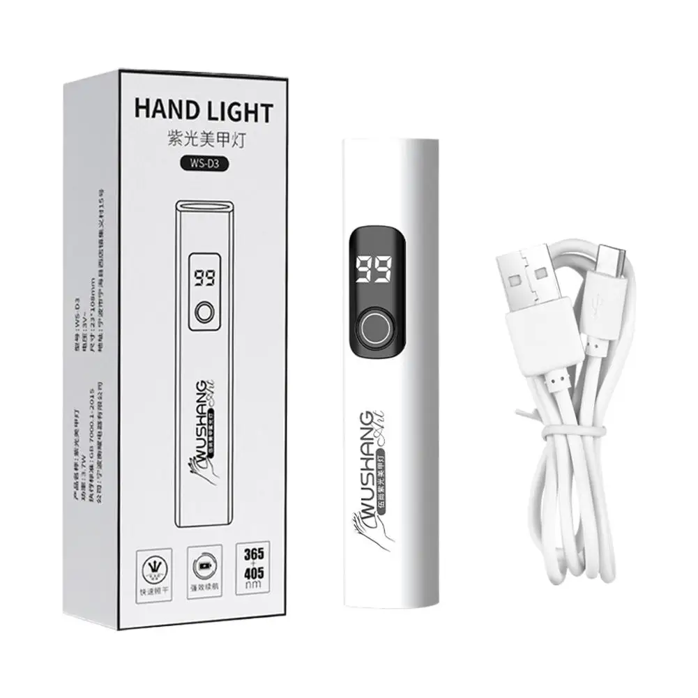 1 ชิ้นแบบพกพา UV โคมไฟเล็บเครื่องเป่า USB แห้งเร็ว UV LED อาชีพเล็บ Curing Light สําหรับเจลเล็บ
