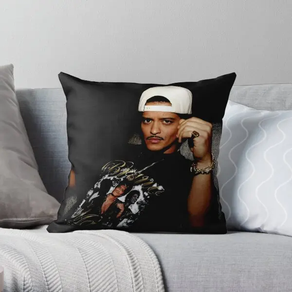 

Exclusive Bruno Mars Concert 2023 Printing Throw Pillow Cover Fashion Fashion Waist Car Cushion Pillows not include One Side