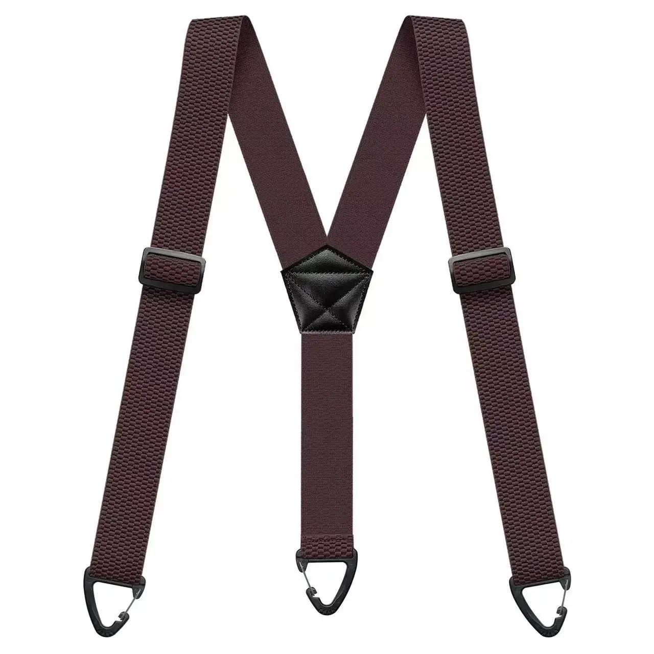 Y-Rücken, robuste, taktische, verdeckte Hosenträger, 3,8 cm breit, X-Rücken mit 4 Karabinerhaken, verstellbarer, elastischer Hosenträgergurt – Detail 10