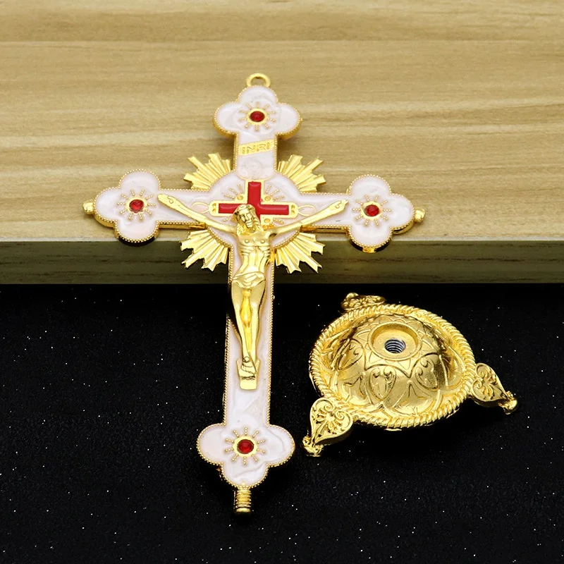 Cross Crucifix Station Christ Catholic Jesus Statue Large Religious Prayer Church Decoration Car Church Decoration