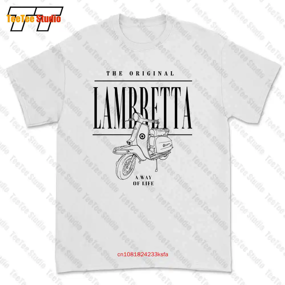 Lambretta Artwork Scooter Retro Mod Carnaby Casual T-shirt Tee 4MM9