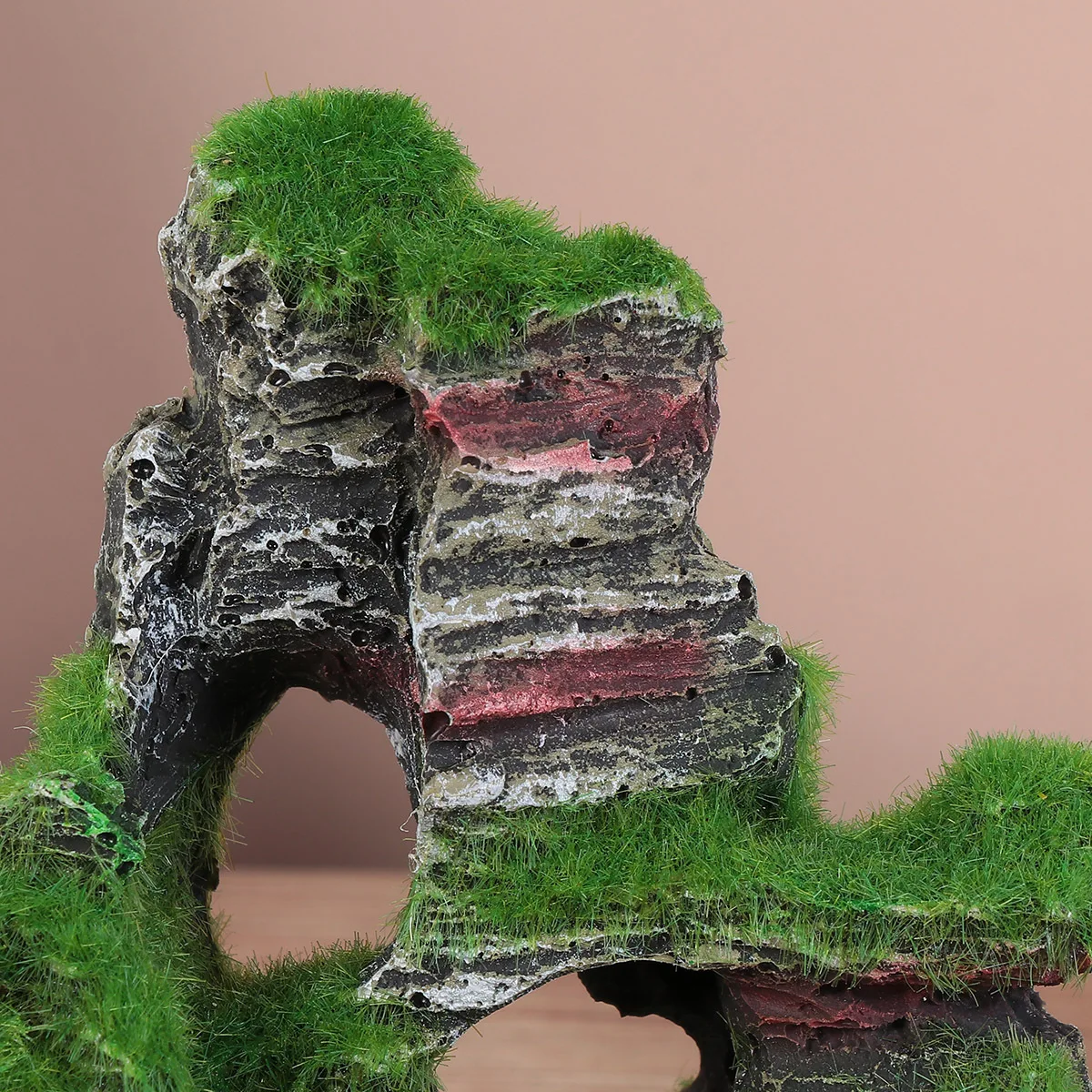 

Aquarium Fish Tank Moss Rockery Resin Craft Random Pattern Assorted Color Artificial Aquarium Mountain Shelter Decor