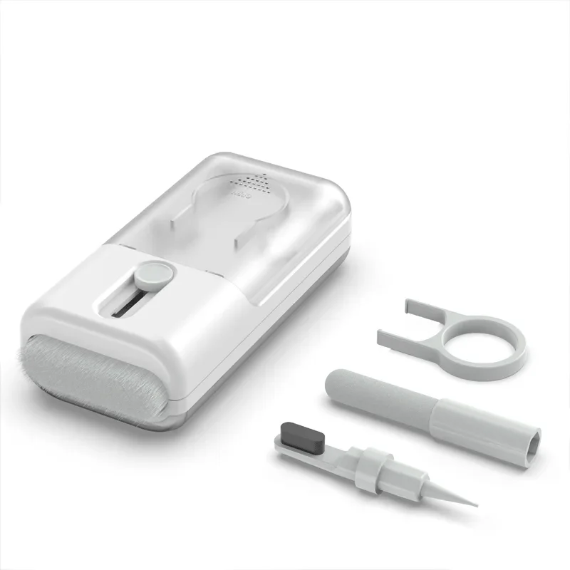 Cepillo de limpieza de auriculares 6 en 1 para Airpods SamsungBuds Macbook Pro, Kit de limpiador, herramienta de cepillo para limpieza de teclado, paño de limpieza de pantalla