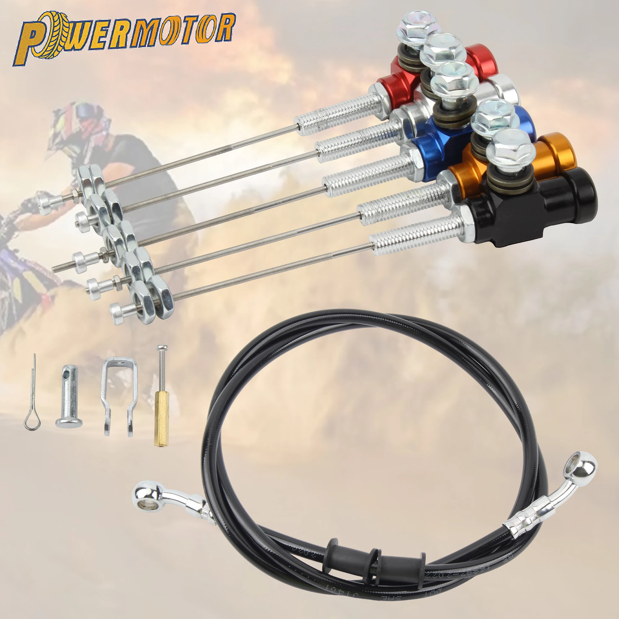 

Universal Motorcycle M10 Hydraulic Clutch Pump 1200mm Brake Oil Pipe For ATV Scooters Motocross Performance Brake Transfer Pump