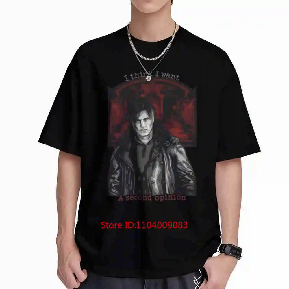 Evil 9 Second Opinion Kennedy Leon Biohazard Short Sleeve Tee 100% Cotton T-Shirt