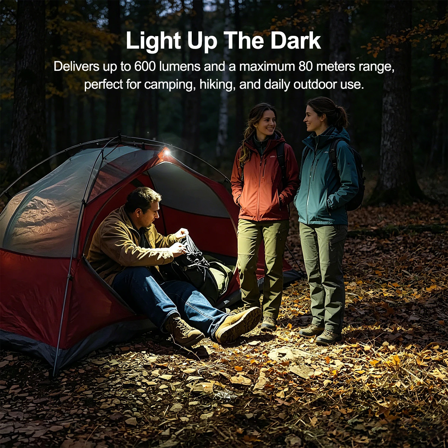 H30 Small Pocket LED Torch High Lumen Main Light RGB Side Light Magnetic Flashlight for Night Repair Hiking Cycling.