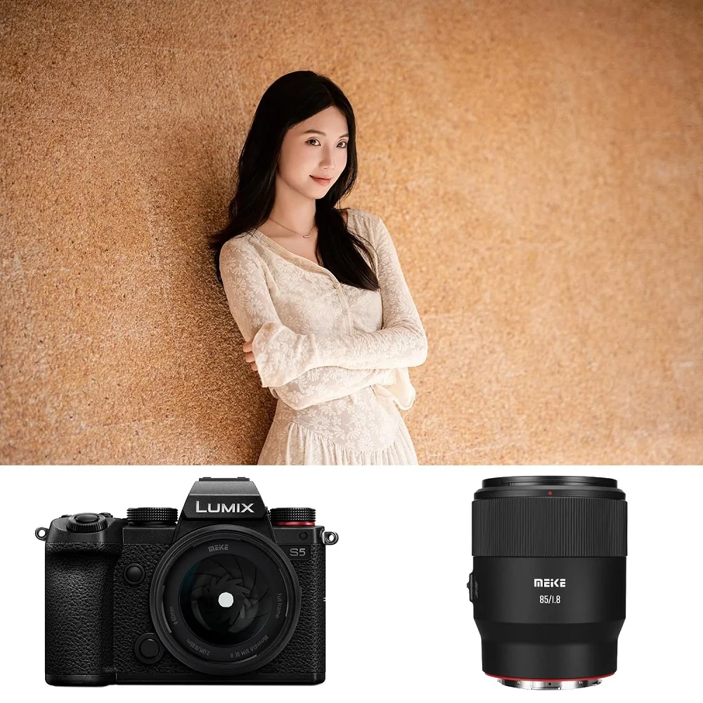 Meike 85mm f1.8 SE II Auto Focus Full Frame STM Medium-telephoto Lens for Panasonic Lumix Sigma L Camera S1 S1R S1H S5 FP FPL SL