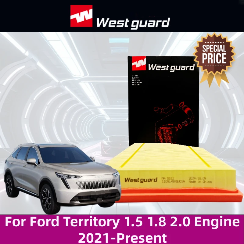 For HAVAL Fierce Dragon Max PHEV 1.5 2022 - Present WESTGUARD High Performance Air Filter MA5512 LX5961 C32038 1109149XGW01A