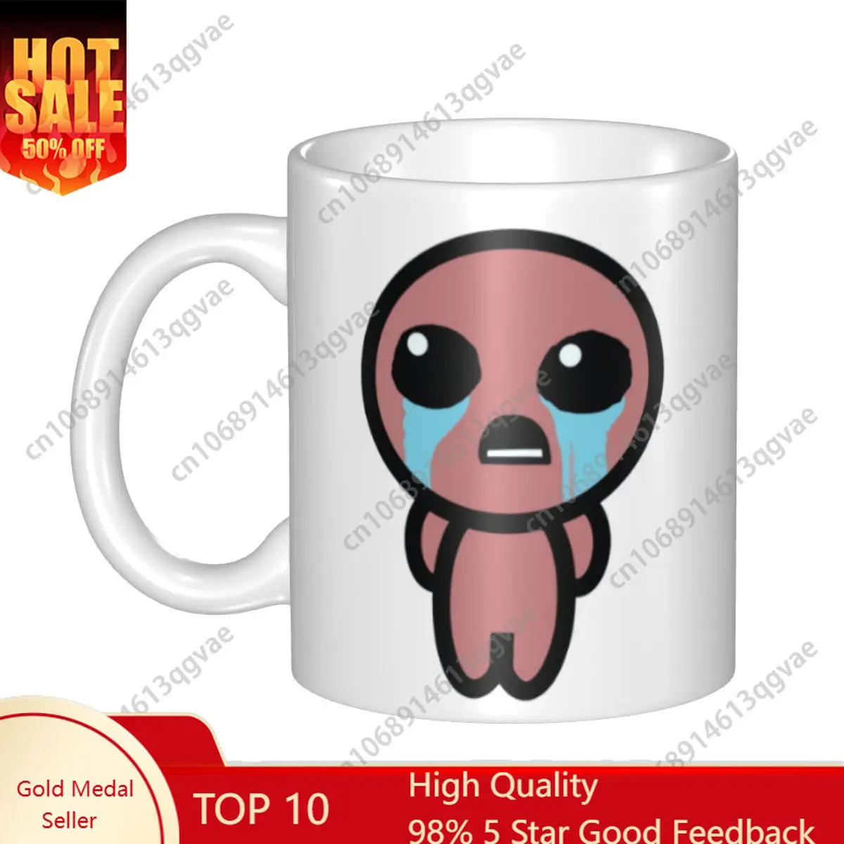 

The Binding of Isaac Video Cartoon Game Coffee Mug DIY Customized Ceramic Tea Milk Cup
