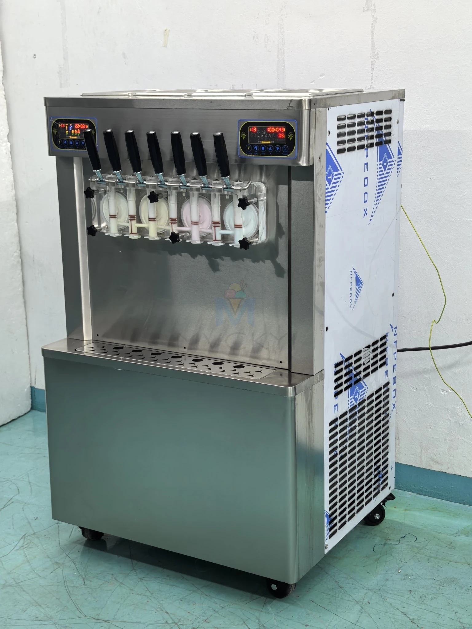 7 flavors high quality table top ice cream machine soft /soft serve ice cream machine/acai ice cream machine