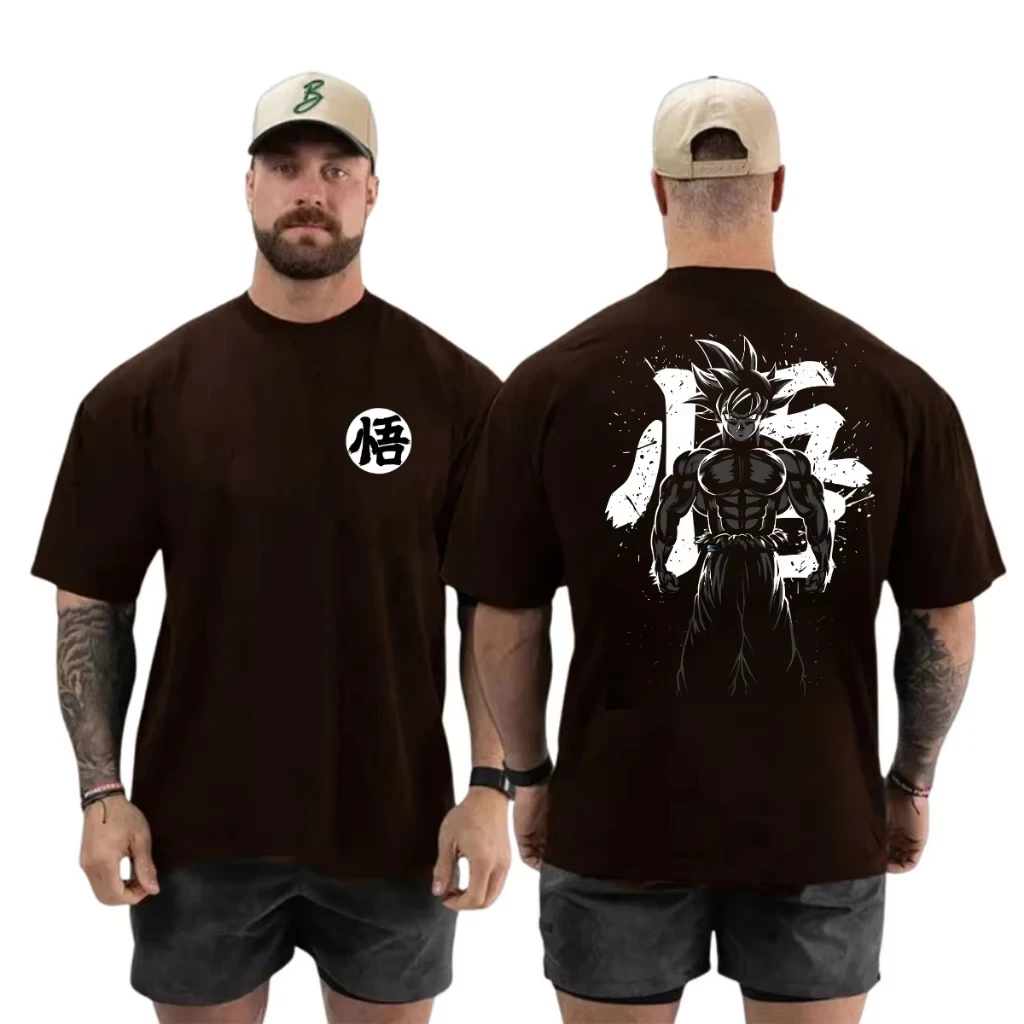 

Футболка из чистого хлопка Goku Dragon Ball Z, винтажная уличная одежда в стиле хип-хоп