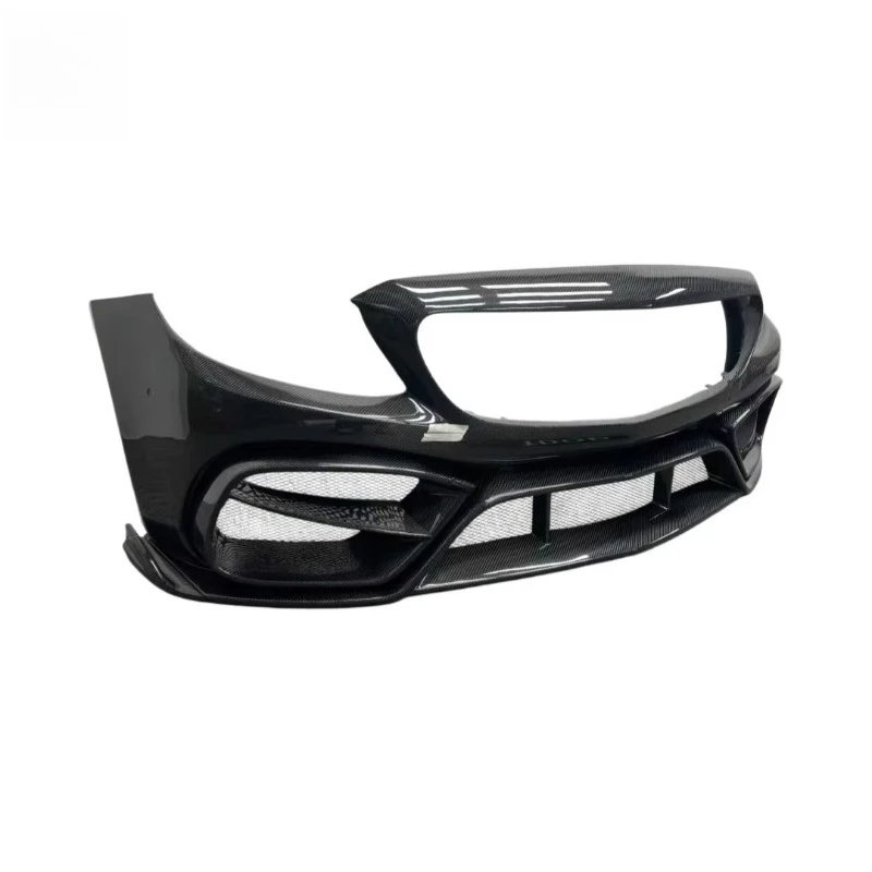 IMP Style All Carbon Fiber Front Bumper for  C CLass W205 C63 C63S  2015-2021 Cars Body Kit