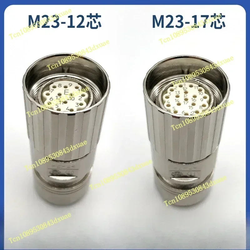 M23 12/17 Pin Female Connector Signal Feedback Encoder Cable for Industrial Automation
